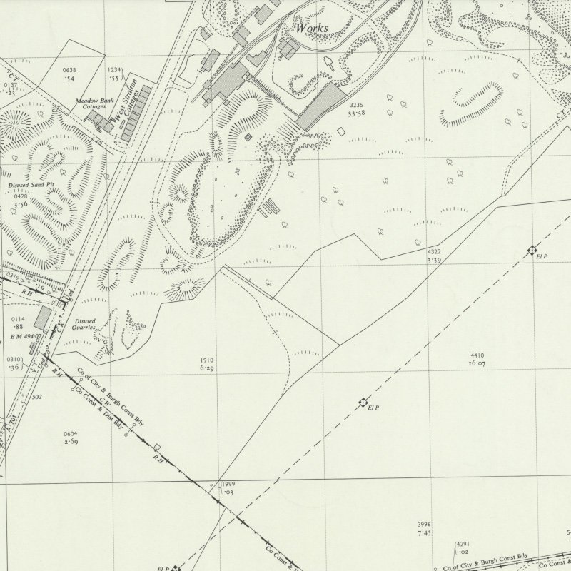 Straiton No.8 Mine - 1:2,500 OS map c.1955, courtesy National Library of Scotland
