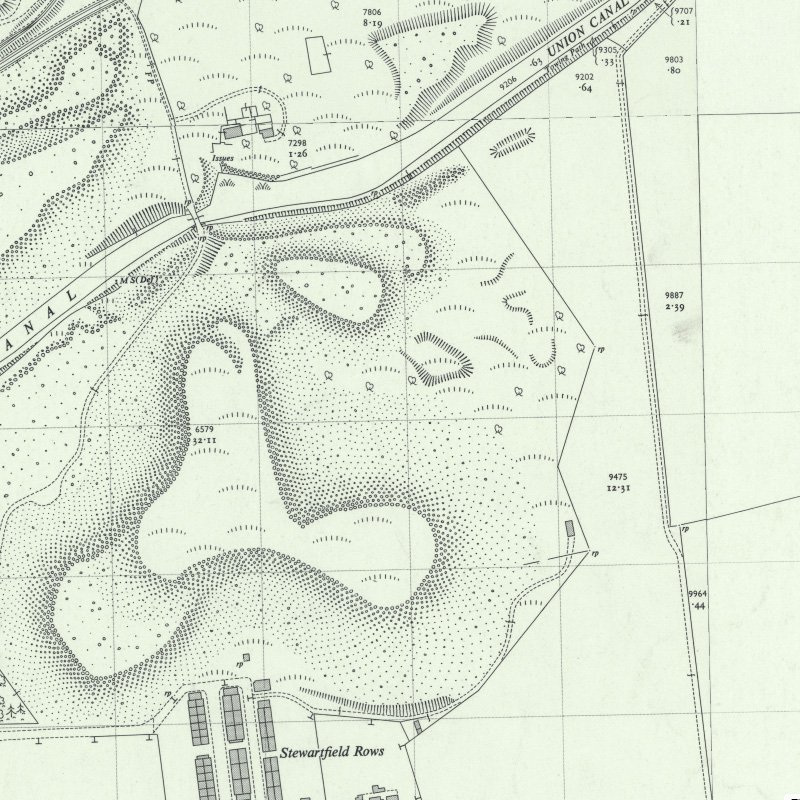 Stewartfield No.2 Mine - 1:2,500 OS map c.1955, courtesy National Library of Scotland