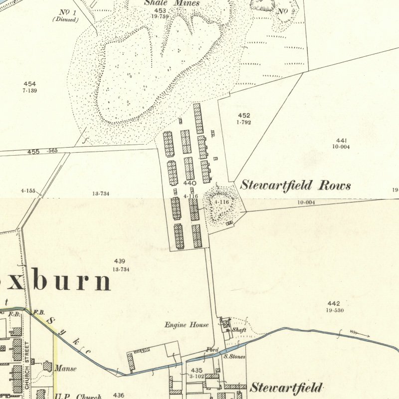 Stewartfield No.2 Pit - 25" OS map c.1897, courtesy National Library of Scotland