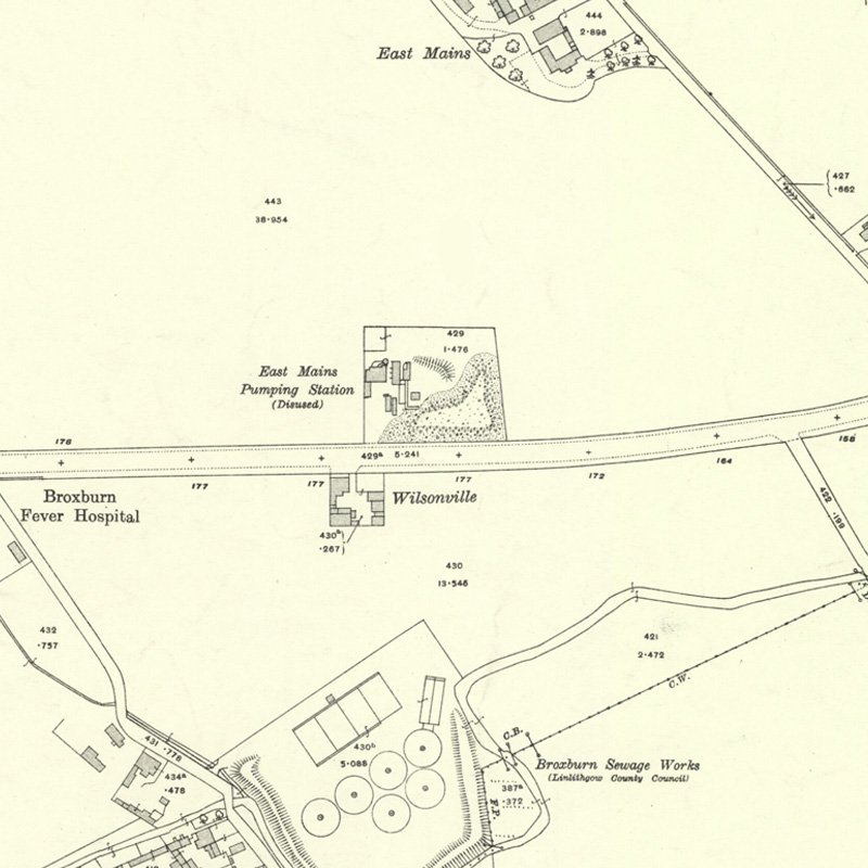 Stewartfield No.4 Pit - 25" OS map c.1917, courtesy National Library of Scotland