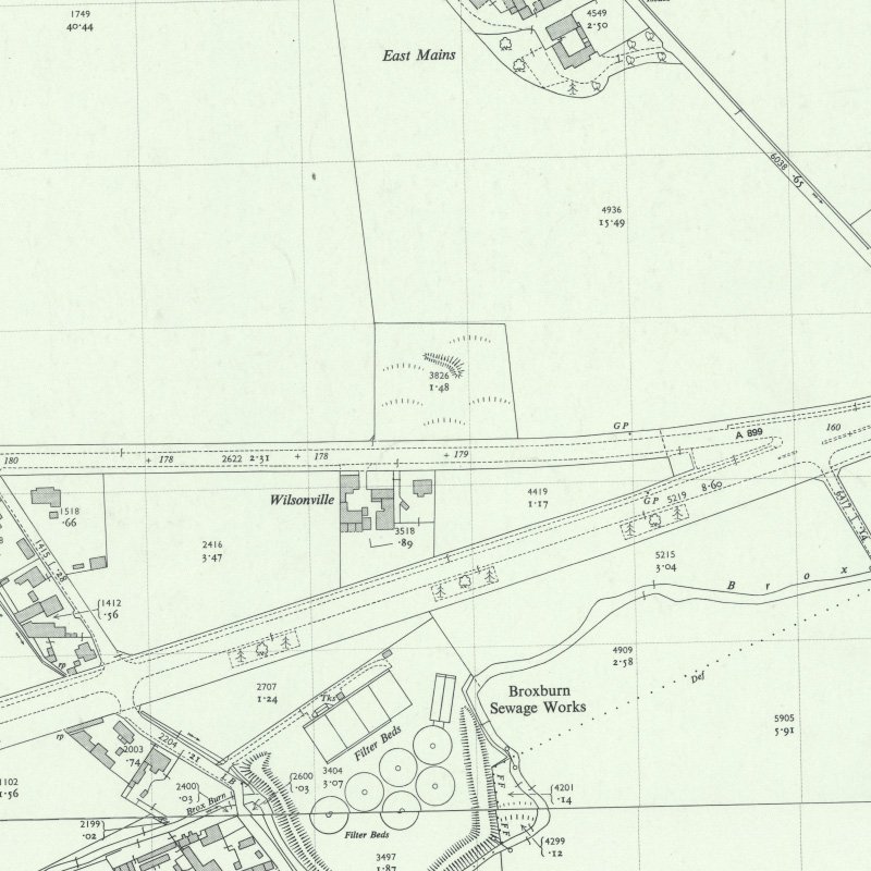 Stewartfield No.4 Pit - 1:2,500 OS map c.1955, courtesy National Library of Scotland