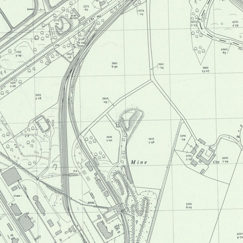 Westwood No.30 Pit - 1:2,500 OS map c.1953, courtesy National Library of Scotland