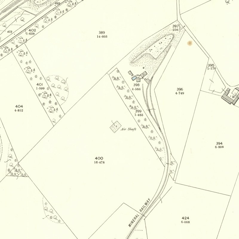 Westwood No.1 & 2 Pits - 25" OS map c.1896, courtesy National Library of Scotland