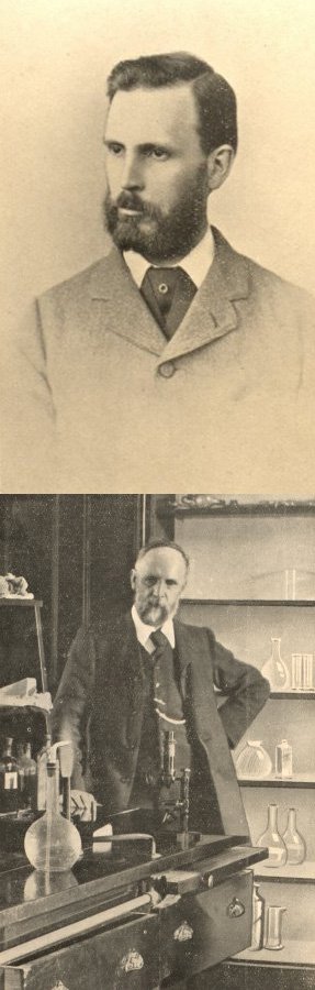 Photographs of Steuart in 1884 and 1908