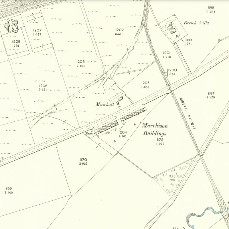 Murchison Buildings - 25" OS map c.1895, courtesy National Library of Scotland