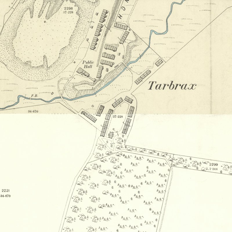 Tarbrax - 25" OS map c.1897, courtesy National Library of Scotland