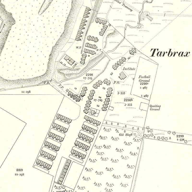 Tarbrax - 25" OS map c.1911, courtesy National Library of Scotland