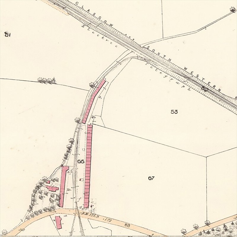 Annick Lodge Oil Works - 25" OS map c.1856, courtesy National Library of Scotland