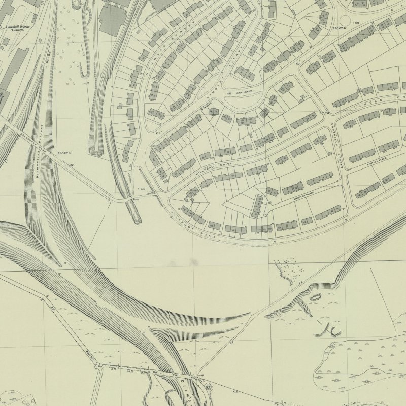 Glenmains (aka Bellsdyke) Oil Works - 1:2,500 OS map c.1956, courtesy National Library of Scotland
