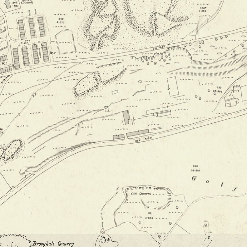 Binnend Oil Works - 25" OS map c.1913, courtesy National Library of Scotland