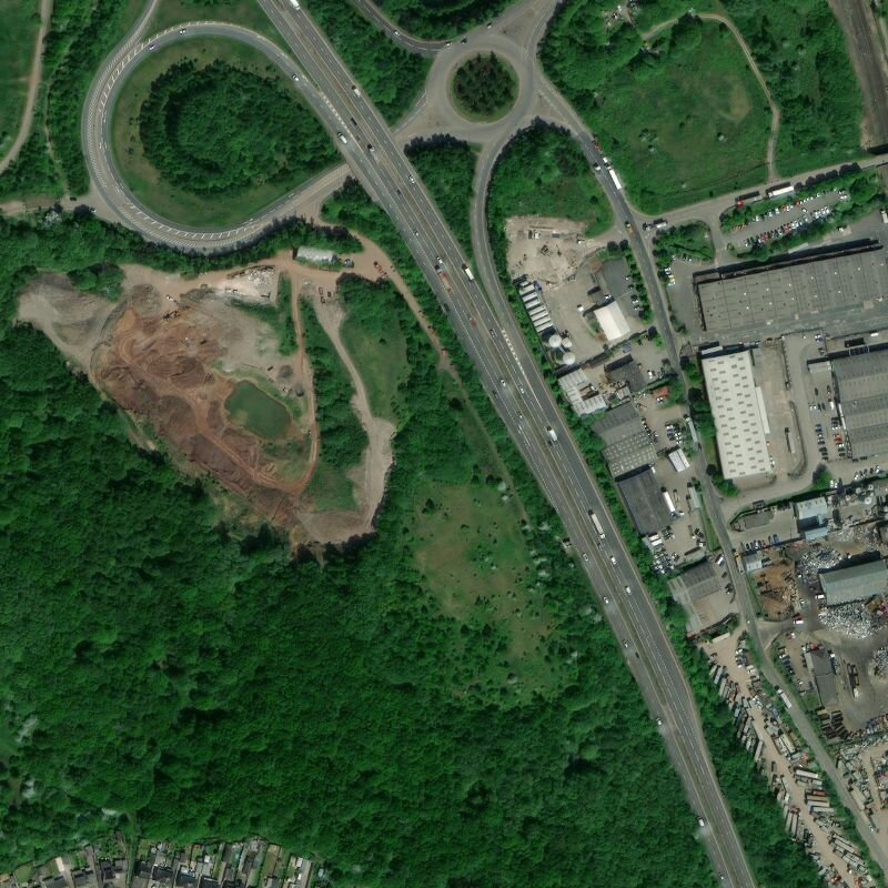 Chatterley Oil Works, Aerial, courtesy National Library of Scotland