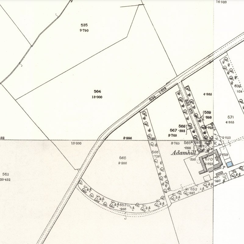 Craigie Oil Works - 25" OS map c.1897, courtesy National Library of Scotland