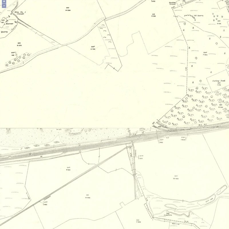 Deans Crude Oil Works - 25" OS map c.1916, courtesy National Library of Scotland