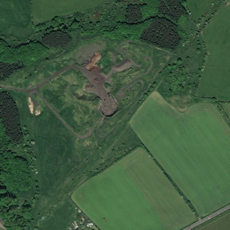 Dryflat Oil Works - Aerial, courtesy National Library of Scotland
