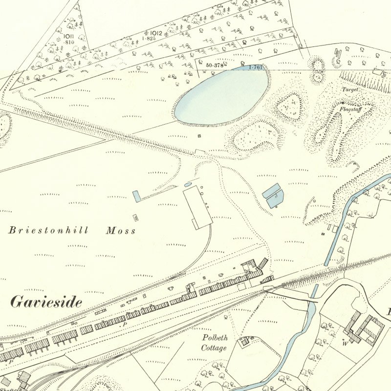 Gavieside Oil Works - 25" OS map c.1897, courtesy National Library of Scotland