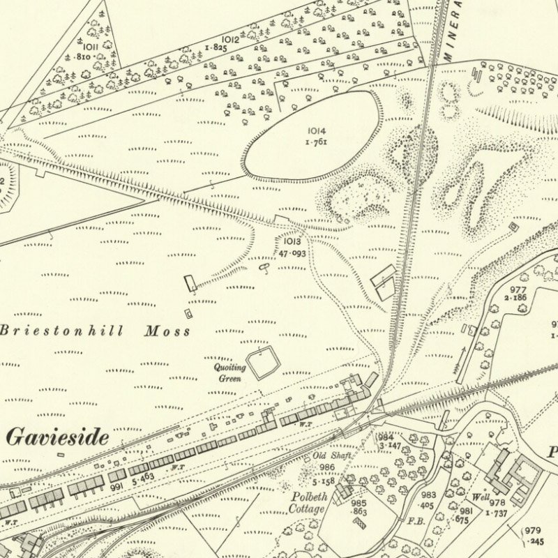 Gavieside Oil Works - 25" OS map c.1907, courtesy National Library of Scotland