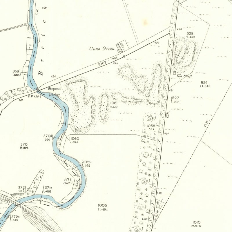Grange (aka Charlesfield) Oil Works - 25" OS map c.1895, courtesy National Library of Scotland