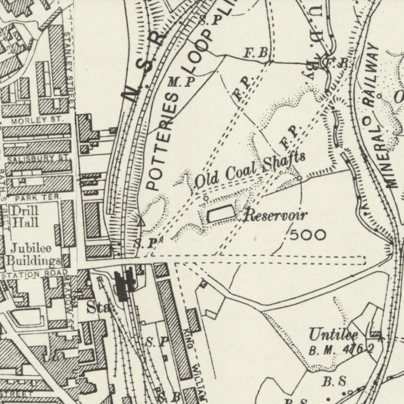 Greengates Oil Works, 6" OS map c.1898, courtesy National Library of Scotland