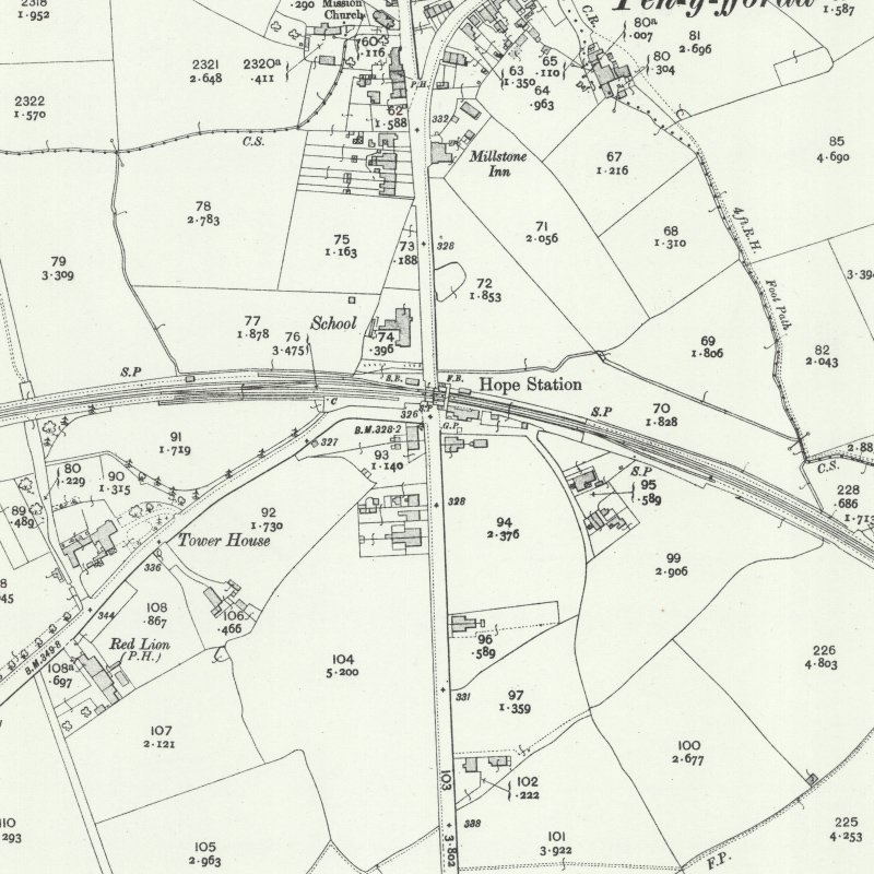 Hope Oil Works - 25" OS map c.1909, courtesy National Library of Scotland