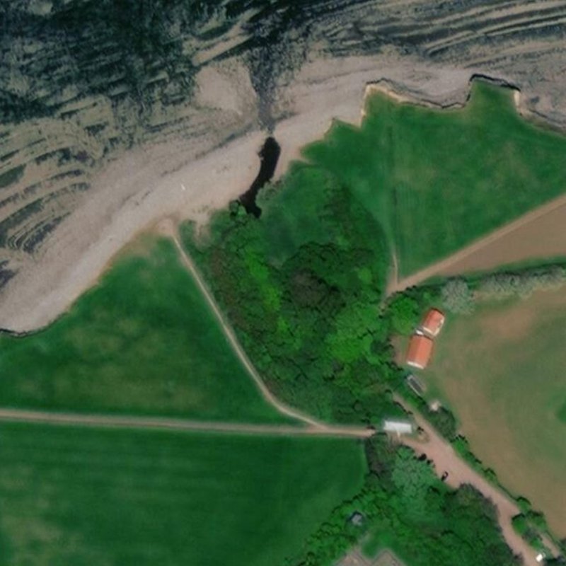 Kilve Oil Works, Aerial, courtesy National Library of Scotland
