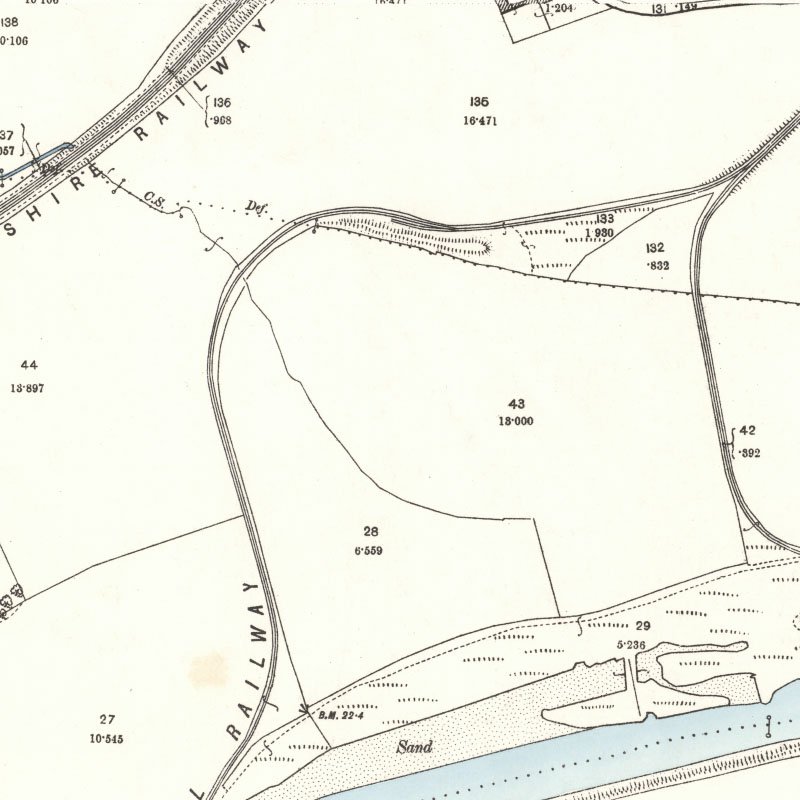 Kilwinning Oil Works - 25" OS map c.1895, courtesy National Library of Scotland