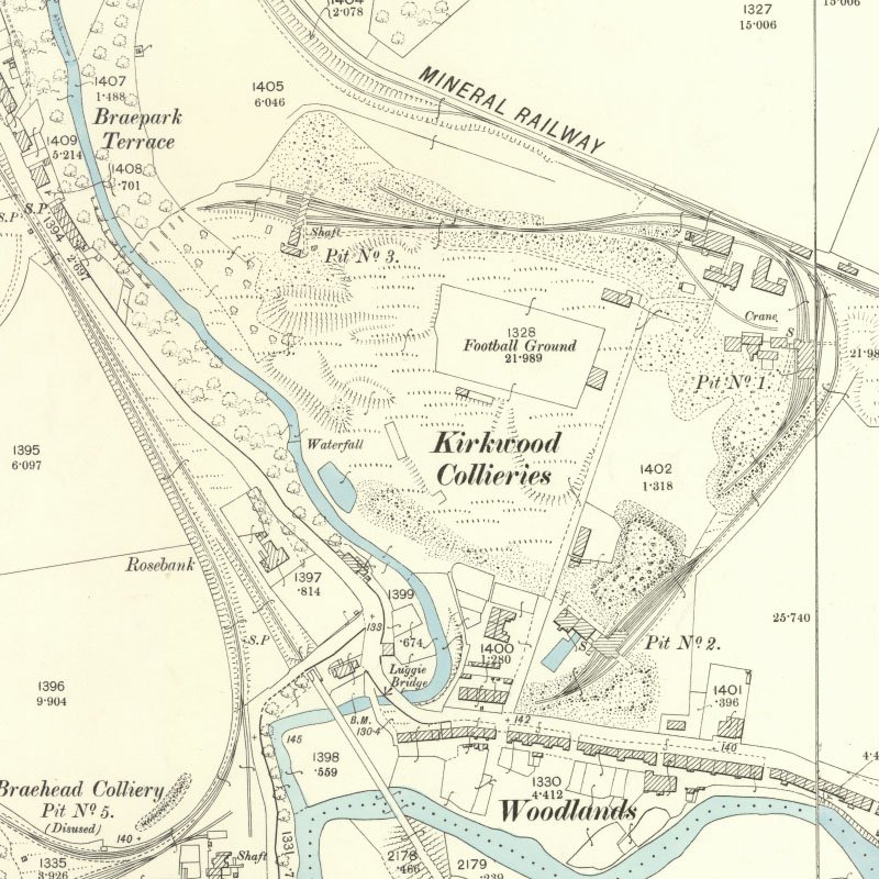 Kirkwood (aka Coatbridge) Oil Works - 25" OS map c.1899, courtesy National Library of Scotland