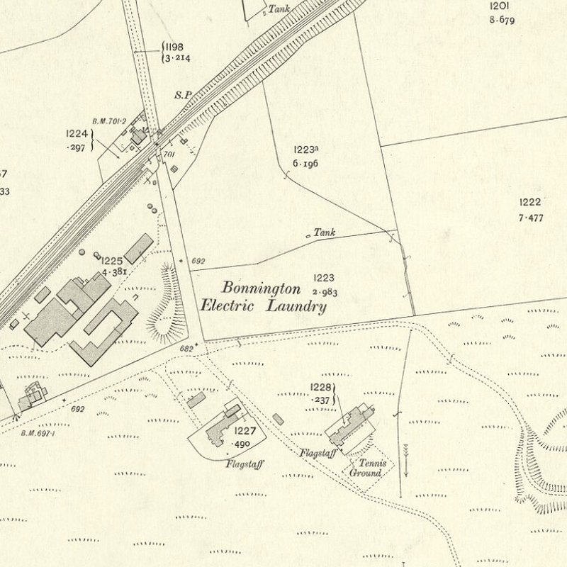 Lanark (aka Lanarkmoor) Oil Works - 25" OS map c.1911, courtesy National Library of Scotland
