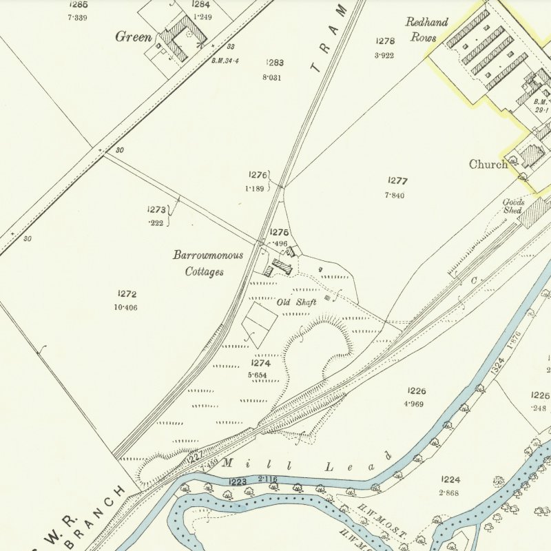 Linwood Oil Works - 25" OS map c.1895, courtesy National Library of Scotland