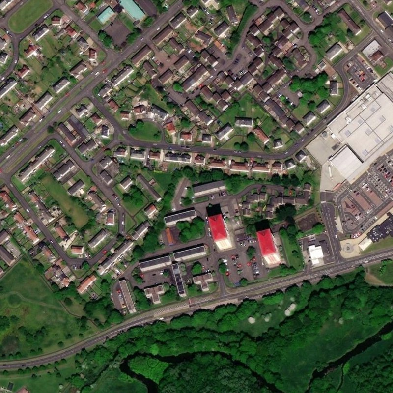 Linwood Oil Works - Aerial, courtesy National Library of Scotland