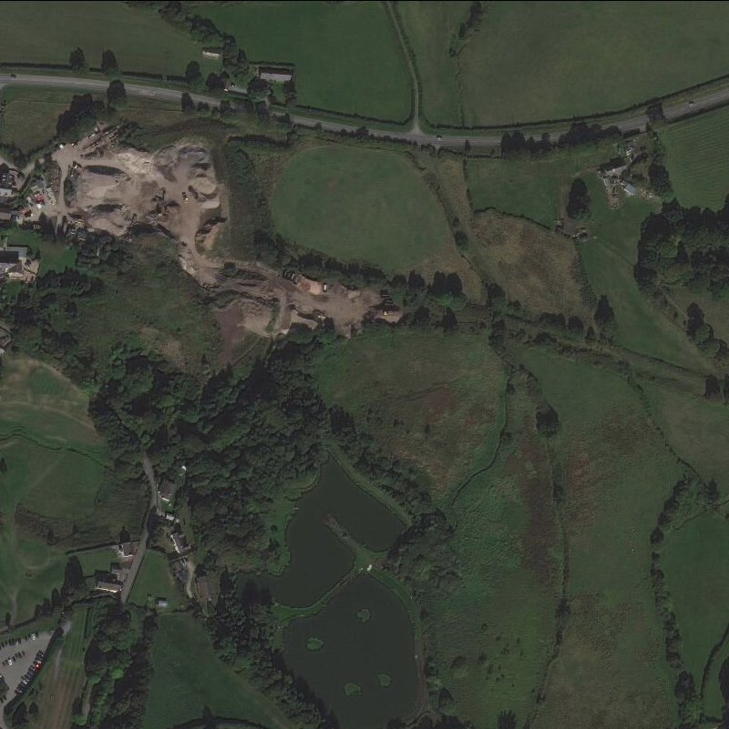 Mold Valley Oil Works - Aerial, courtesy National Library of Scotland