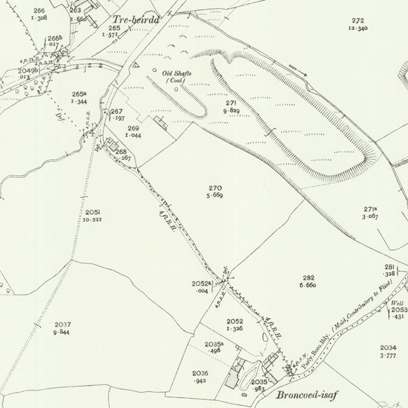 Oak Pits Oil Works - 25" OS map c.1912, courtesy National Library of Scotland