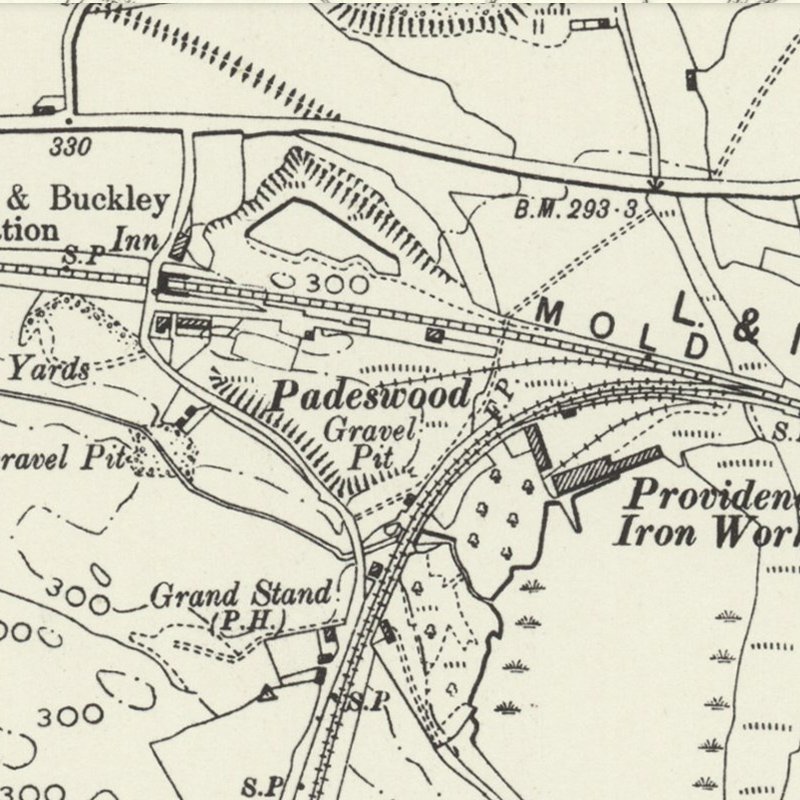 Padeswood Oil Works - 6" OS map c.1900, courtesy National Library of Scotland