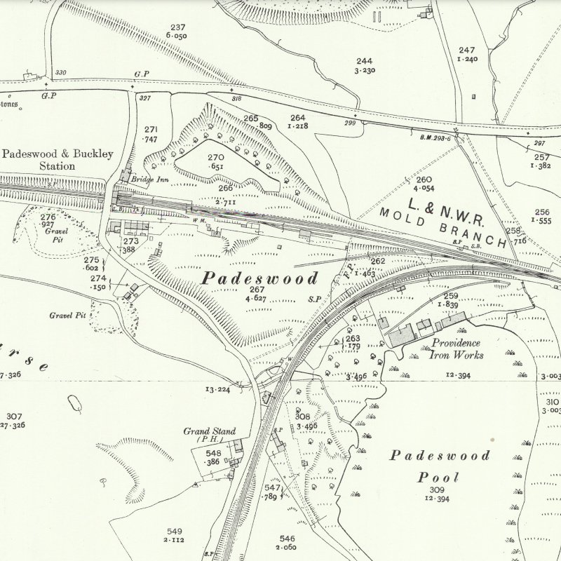 Padeswood Oil Works - 25" OS map c.1912, courtesy National Library of Scotland