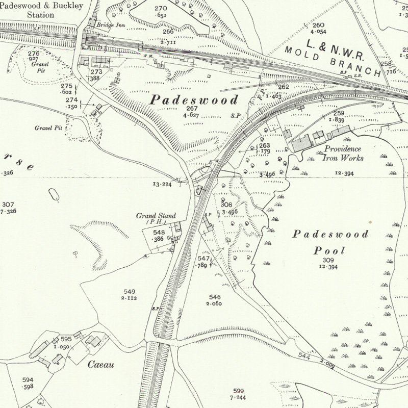 Padeswood Minor Oil Works - 25" OS map c.1912, courtesy National Library of Scotland
