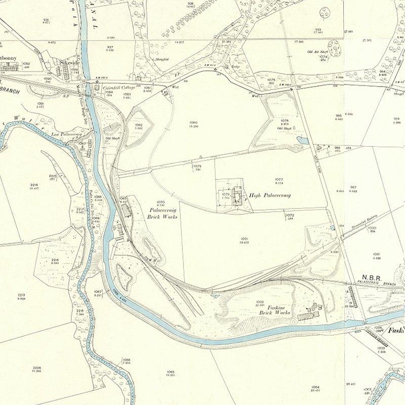 Palacecraig Oil Works - 25" OS map c.1895, courtesy National Library of Scotland