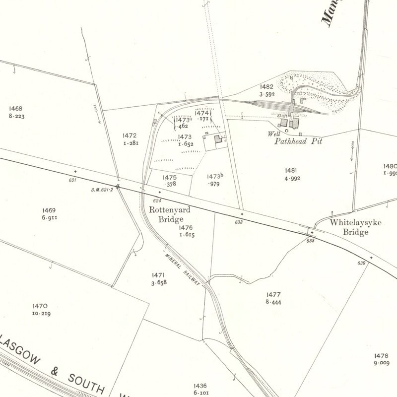 Pathhead Oil Works - 25" OS map c.1909, courtesy National Library of Scotland