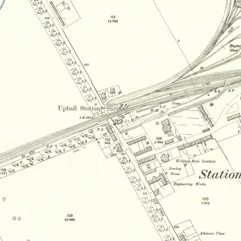 Railway Oil Works - 25" OS map c.1897, courtesy National Library of Scotland