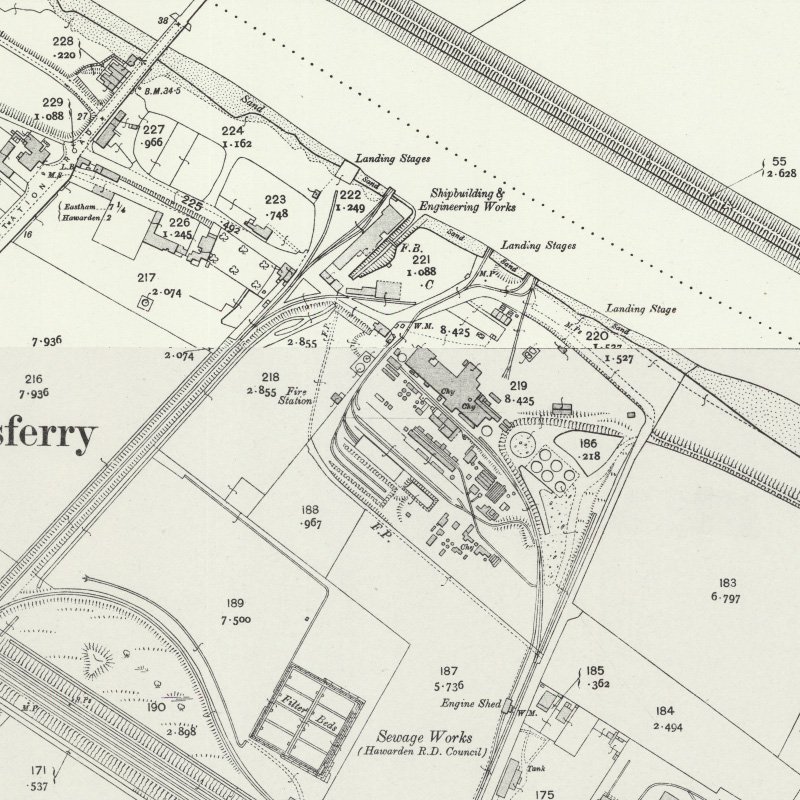 St. David's Oil Works - 25" OS map c.1911, courtesy National Library of Scotland