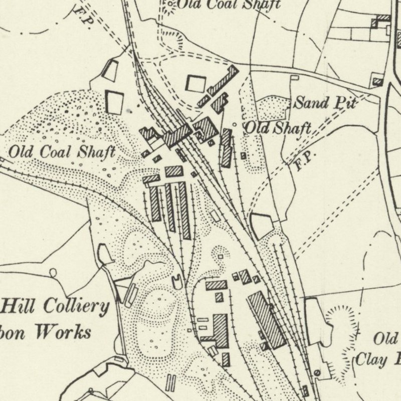 Talke Oil Works, 6" OS map c.1897, courtesy National Library of Scotland