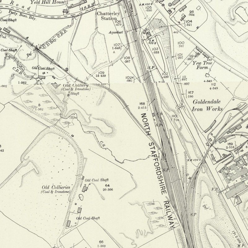 Tunstall Oil Works, 25" OS map c.1898, courtesy National Library of Scotland