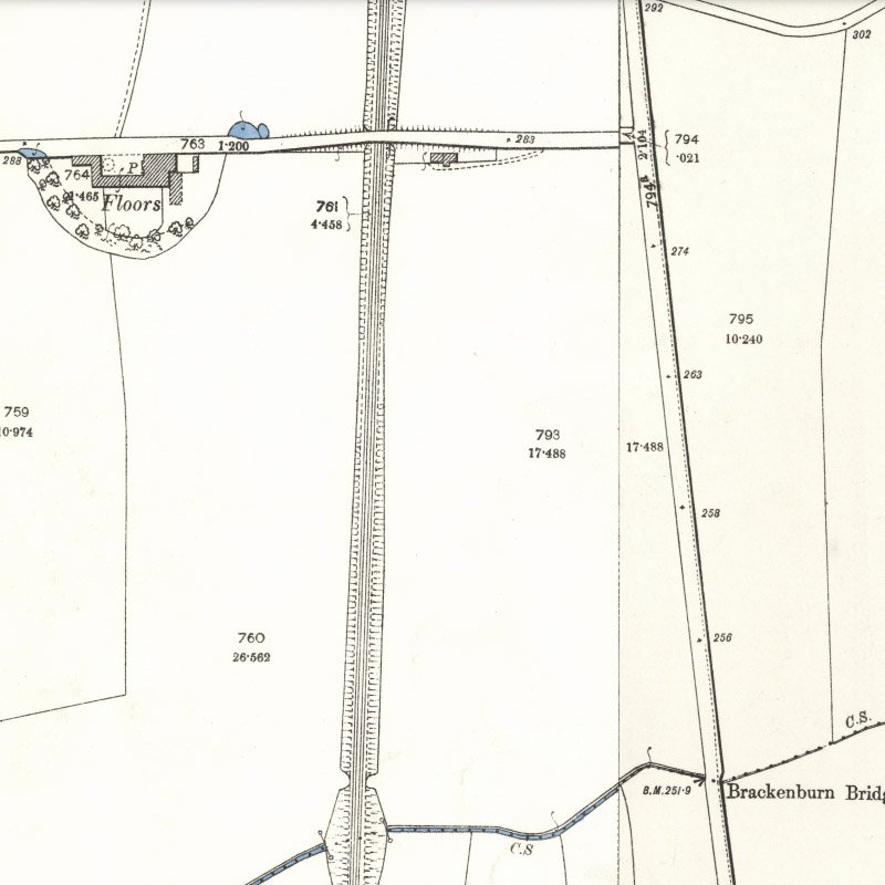 Wardend Oil Works - 25" OS map c.1896, courtesy National Library of Scotland