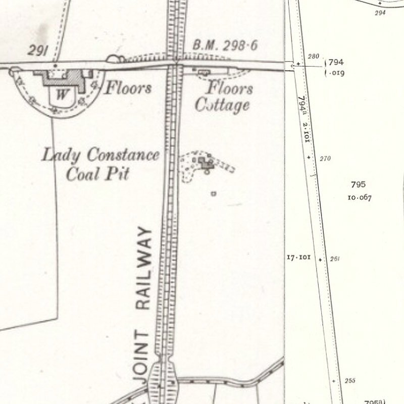 Wardend Oil Works - 25" OS map c.1909, courtesy National Library of Scotland