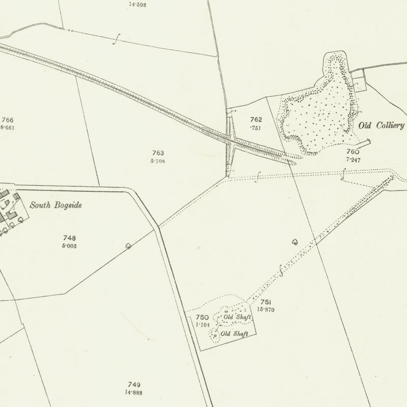 Westfield Oil Works - 25" OS map c.1895, courtesy National Library of Scotland